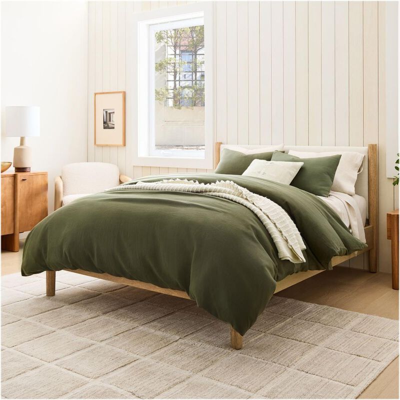 West Elm European Linen Quilt Cover Queen image number 0